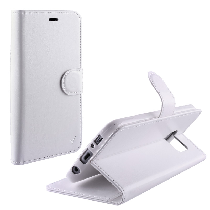 VOLTE-TEL ΘΗΚΗ SAMSUNG S7 G930 5.1"LEATHER-TPU BOOK STAND WHITE