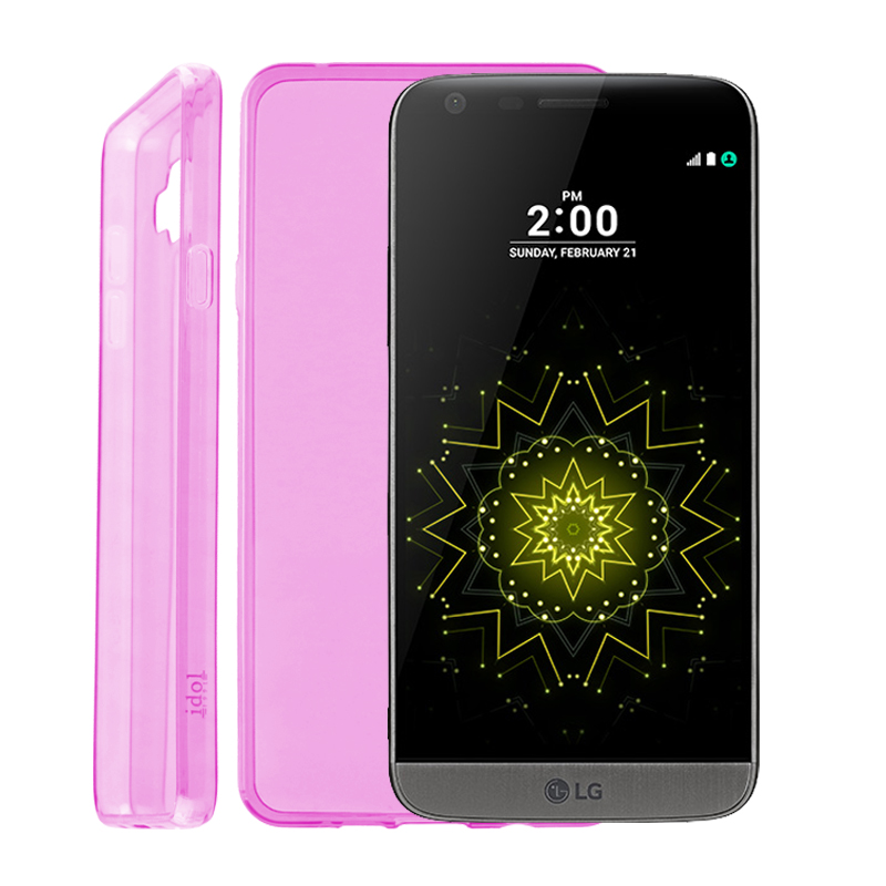 IDOL 1991 ΘΗΚΗ LG G5 H850 ULTRA THIN TPU 0.3mm ΔΙΑΦΑΝΗ ΡΟΖ