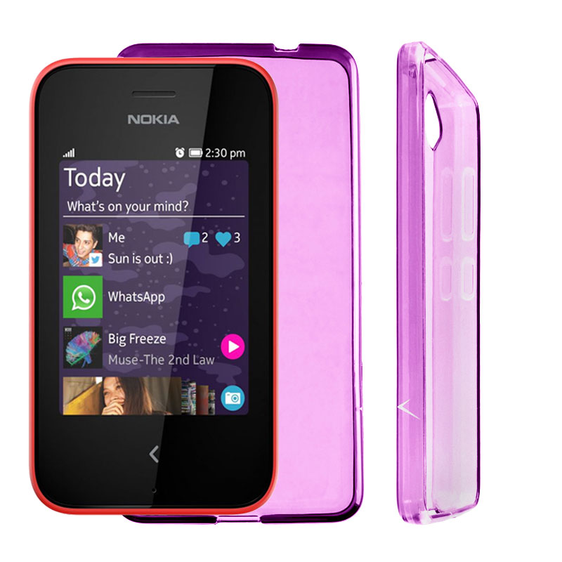 VOLTE-TEL ΘΗΚΗ NOKIA ASHA 230 SLIMCOLOR TPU ΔΙΑΦΑΝΗ ΡΟΖ