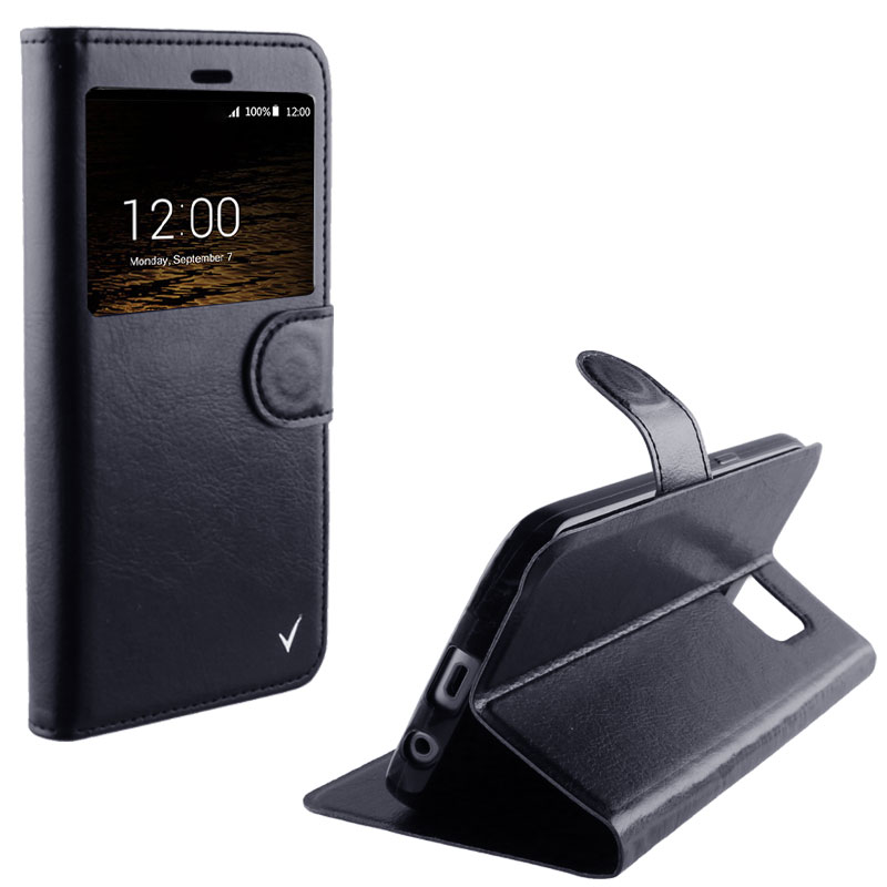 VOLTE-TEL ΘΗΚΗ SAMSUNG J7 2016 J710 LEATHER-TPU VIEW BOOK STAND BLACK