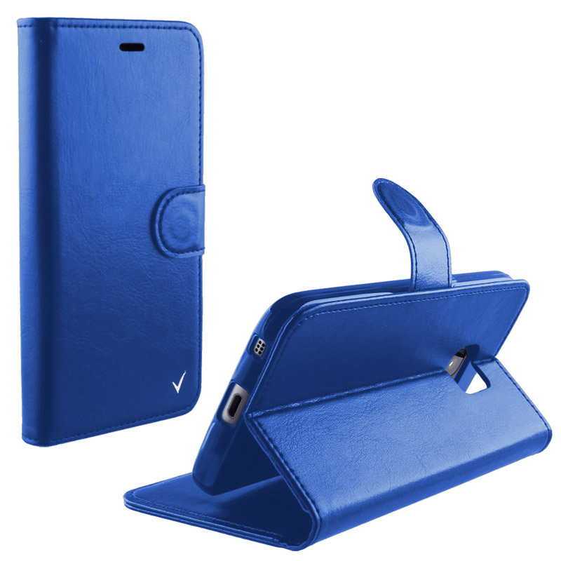 VOLTE-TEL ΘΗΚΗ IPHONE SE/5/5S 4.0" LEATHER-TPU BOOK STAND BLUE