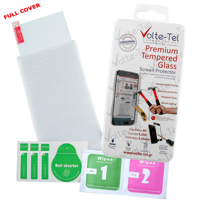 VOLTE-TEL TEMPERED GLASS LG K4 K120 4.5" 9H 0.26mm 2.5D FULL GLUE FULL COVER