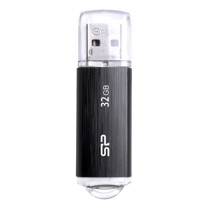 SILICON POWER USB FLASH DRIVE 32GB USB 2.0 ULTIMA U02 SP032GBUF2U02V1K BLACK