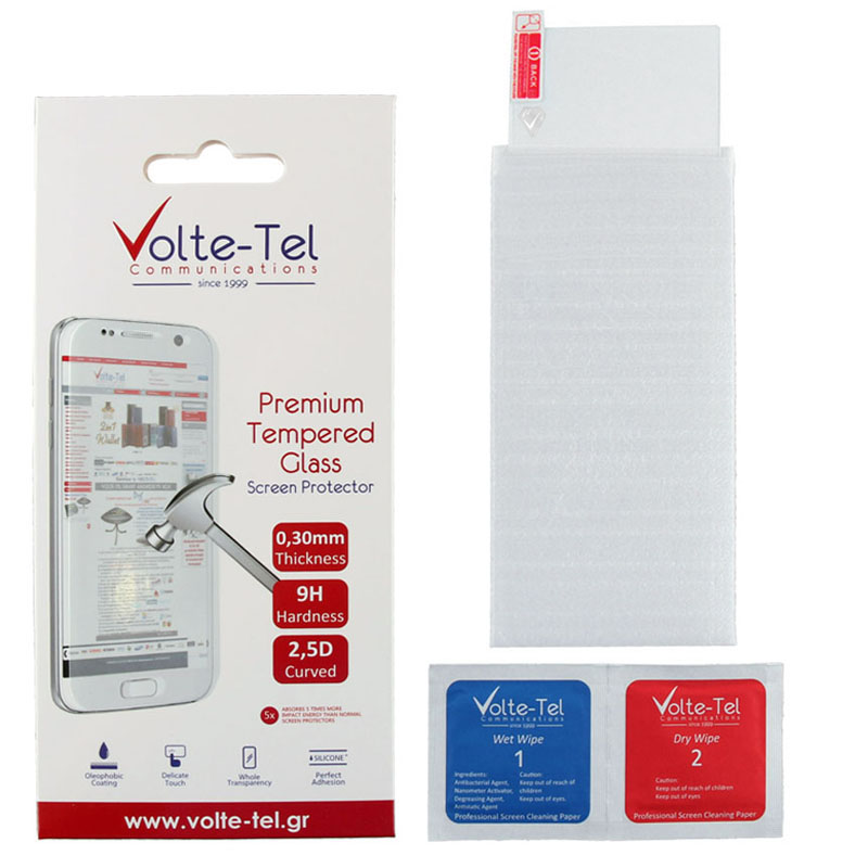 VOLTE-TEL TEMPERED GLASS ALCATEL POP 4+ 5056D 5.5" 9H 0.30mm 2.5D FULL GLUE