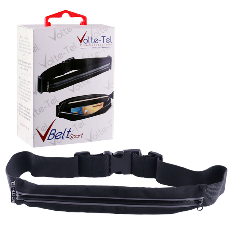 VOLTE-TEL SPORT RUNNER BELT LUMINUS ME ΕΣΩΤΕΡΙΚΗ ΘΗΚΗ BLACK-BLACK