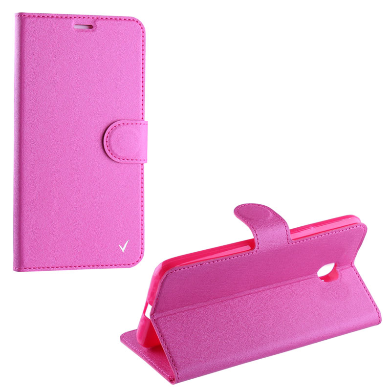 VOLTE-TEL ΘΗΚΗ IPHONE SE 2022/IPHONE SE 2020/IPHONE 8/7 4.7" SILK LEATHER-TPU BOOK STAND PINK