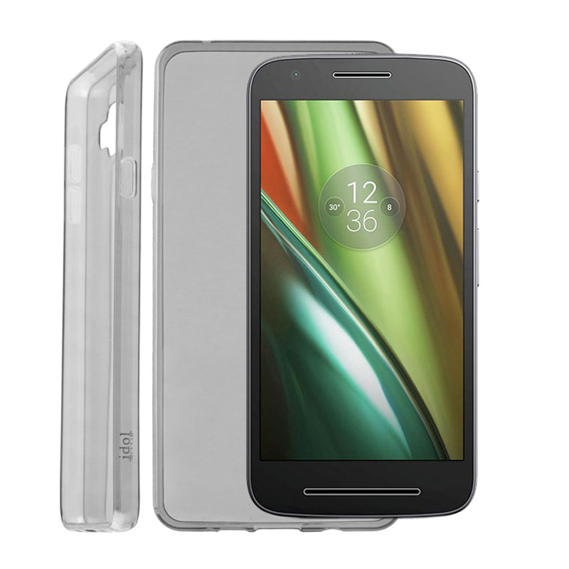 IDOL 1991 ΘΗΚΗ MOTOROLA MOTO E3 3 GEN. ULTRA THIN TPU 0.3mm ΔΙΑΦΑΝΗ ΓΚΡΙ