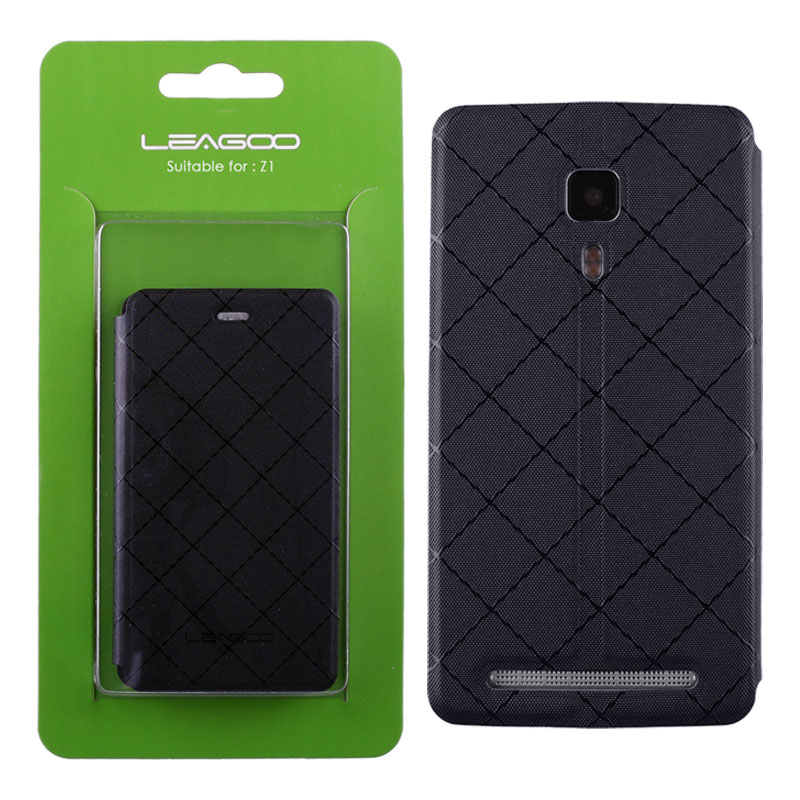 ΘΗΚΗ LEAGOO Z1 LEATHER BOOK CASE BLACK OR