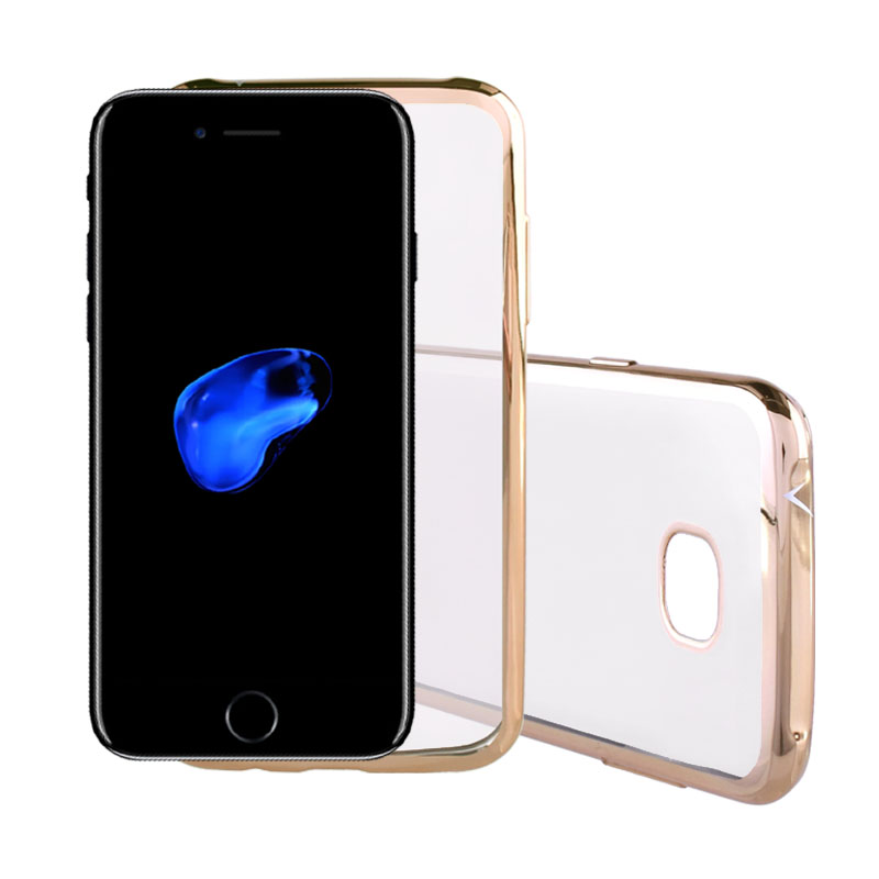 VOLTE-TEL ΘΗΚΗ IPHONE SE 2022/IPHONE SE 2020/IPHONE 8/7 4.7" FACEPLATE ELECTROPLATING GOLD