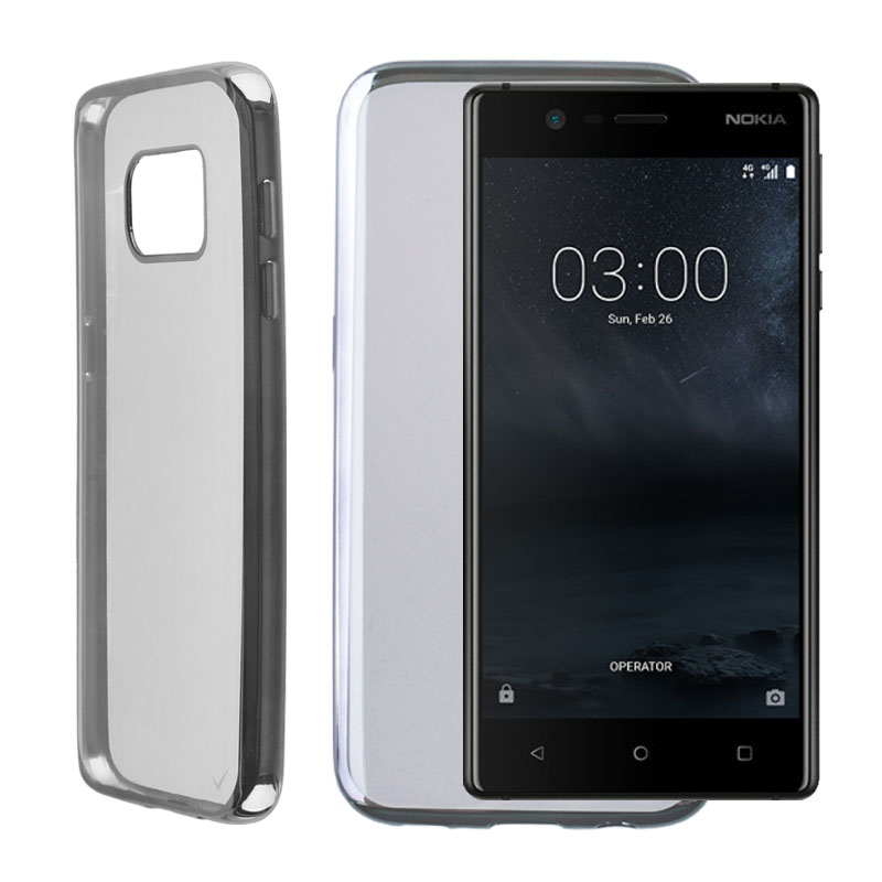 VOLTE-TEL ΘΗΚΗ NOKIA 3 5.0" FACEPLATE ELECTROPLATING GREY