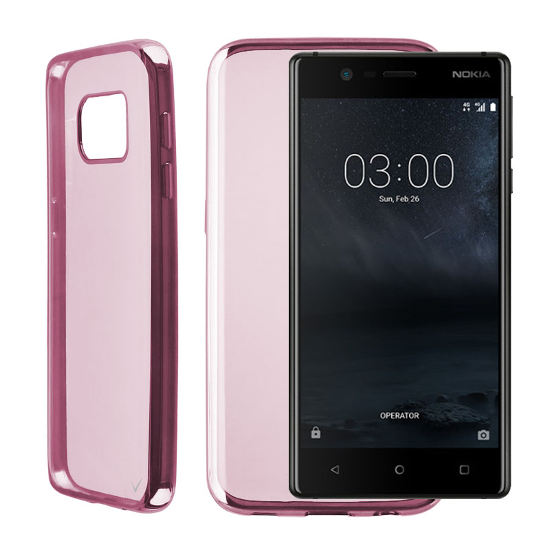 VOLTE-TEL ΘΗΚΗ NOKIA 3 5.0" FACEPLATE ELECTROPLATING FUCHSIA