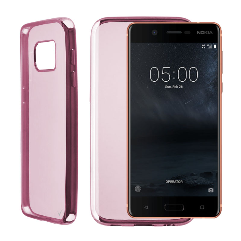 VOLTE-TEL ΘΗΚΗ NOKIA 5 5.2" FACEPLATE ELECTROPLATING FUCHSIA