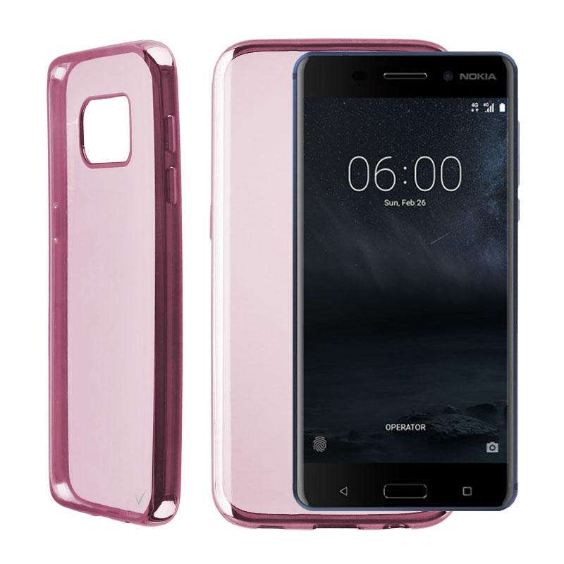 VOLTE-TEL ΘΗΚΗ NOKIA 6 5.5" FACEPLATE ELECTROPLATING FUCHSIA