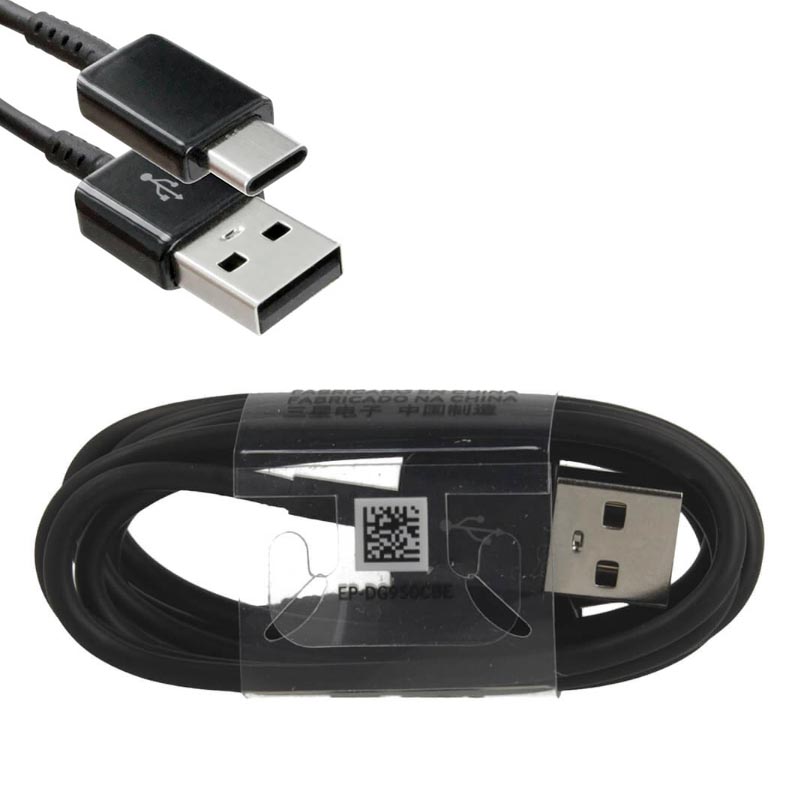 SAMSUNG EP-DG950CBE S8 TYPE C USB 2 ΦΟΡΤΙΣΗ-DATA 1.2m BLACK BULK OR