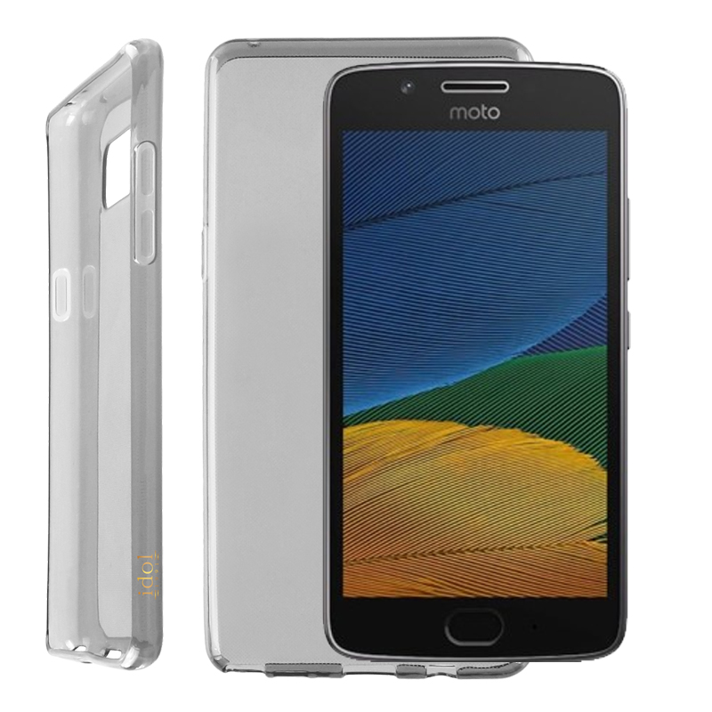 IDOL 1991 ΘΗΚΗ LENOVO MOTO G5 5.0" AIR SLIM TPU ΔΙΑΦΑΝΗ ΓΚΡΙ