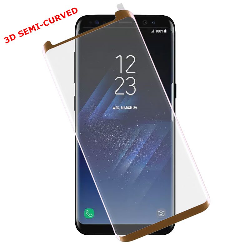 IDOL 1991 TEMPERED GLASS SAMSUNG S8+ G955 9H 0.30mm 3D SEMI CURVED GOLD