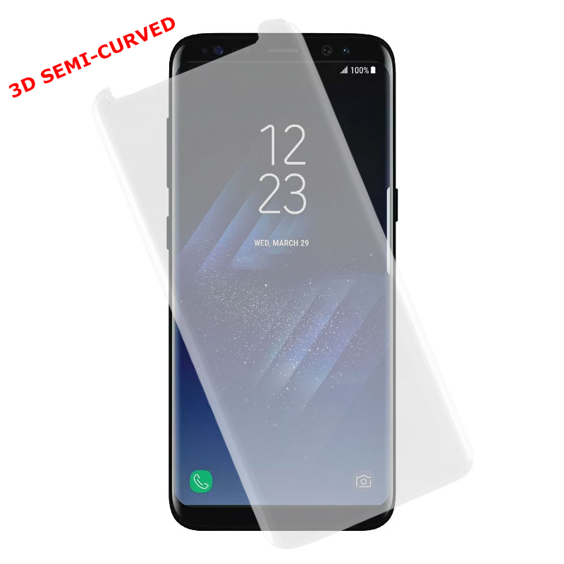 IDOL 1991 TEMPERED GLASS SAMSUNG S8+ G955 9H 0.30mm 3D SEMI CURVED TRANSPARENT