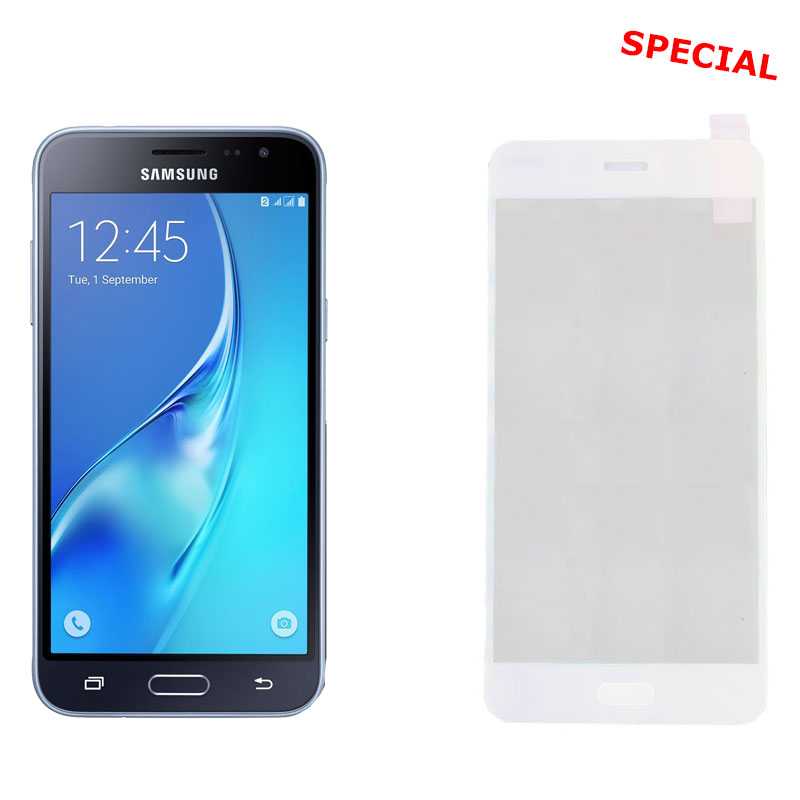 IDOL 1991 TEMPERED GLASS SAMSUNG J320 2016 5.0" 9H 0.25mm 2.5D SPECIAL FULL COVER WHITE