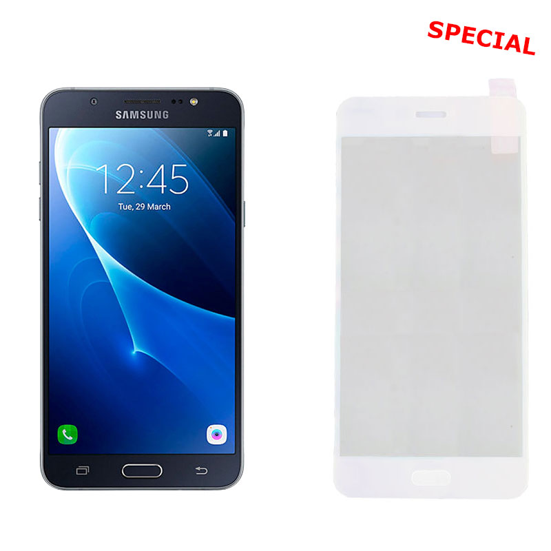 IDOL 1991 TEMPERED GLASS SAMSUNG J710 2016 5.5" 9H 0.25mm 2.5D SPECIAL FULL COVER WHITE