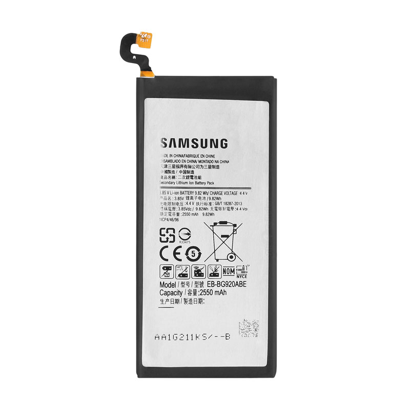 ΜΠΑΤΑΡΙΑ SAMSUNG EB-BG920ABA G920 S6 2550mAh BULK 3P OR