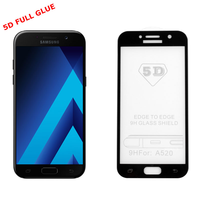 IDOL 1991 TEMPERED GLASS SAMSUNG A5 2017 A520 9H 0.30mm 5D FULL GLUE BLACK
