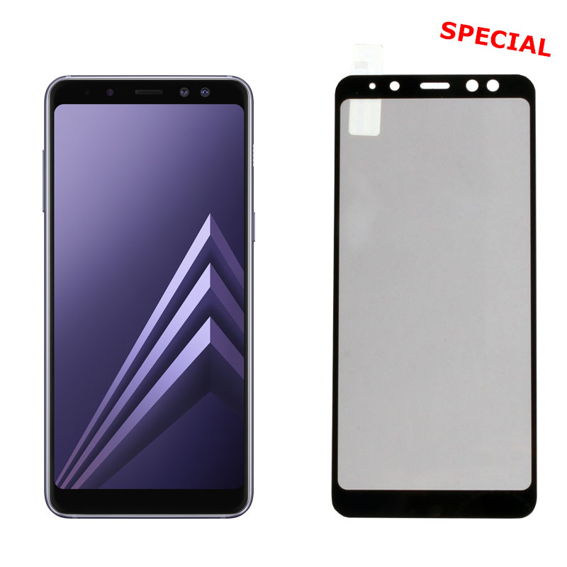 IDOL 1991 TEMPERED GLASS SAMSUNG A8 2018 A530 5.6" 9H 0.25mm 2.5D SPECIAL FULL COVER BLACK