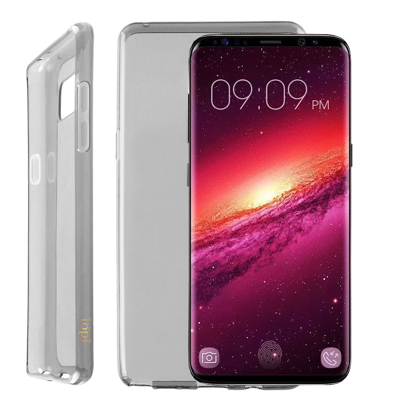 IDOL 1991 ΘΗΚΗ SAMSUNG S9 G960 5.8" AIR SLIM TPU ΔΙΑΦΑΝΗ ΓΚΡΙ