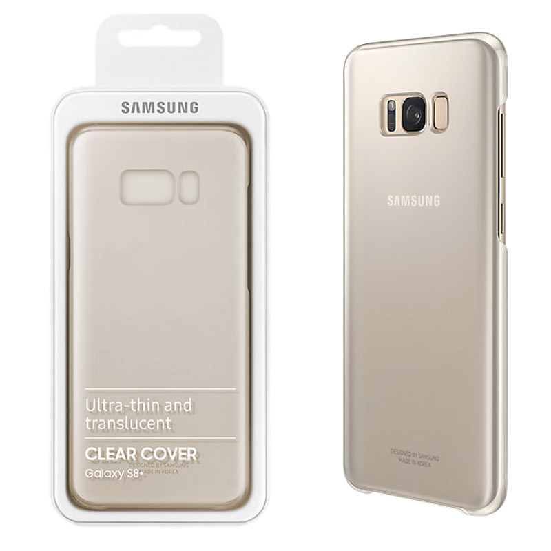 ΘΗΚΗ SAMSUNG S8 PLUS G955 CLEAR COVER EF-QG955CFEGWW GOLD PACKING OR