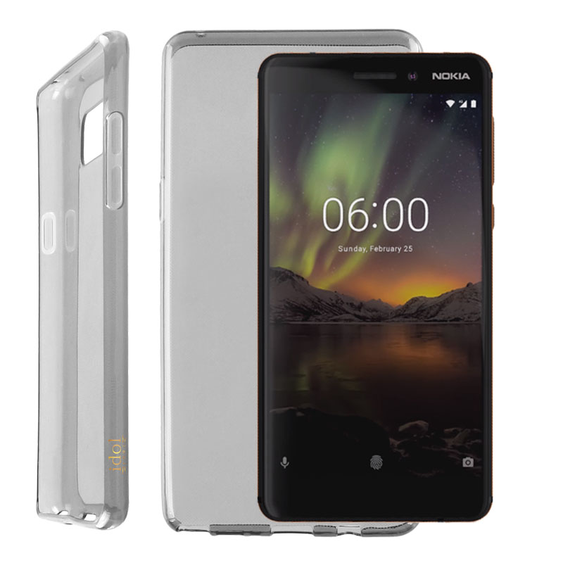 IDOL 1991 ΘΗΚΗ NOKIA 6.1 5.5" AIR SLIM TPU ΔΙΑΦΑΝΗ ΓΚΡΙ