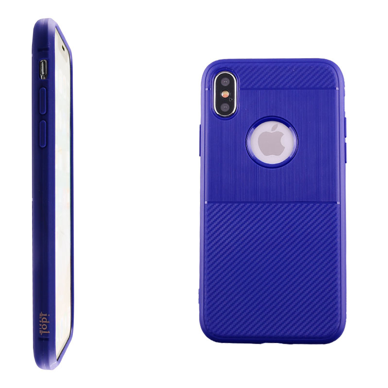 IDOL 1991 ΘΗΚΗ IPHONE XS/X 5.8" CARBON TPU BLUE