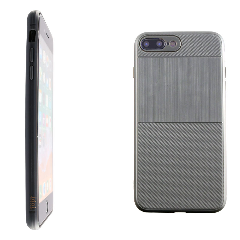 IDOL 1991 ΘΗΚΗ IPHONE 8 PLUS/7 PLUS 5.5" CARBON TPU GREY