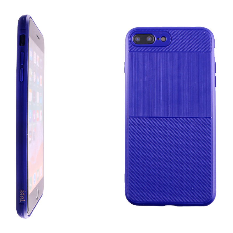 IDOL 1991 ΘΗΚΗ IPHONE 8 PLUS/7 PLUS 5.5" CARBON TPU BLUE