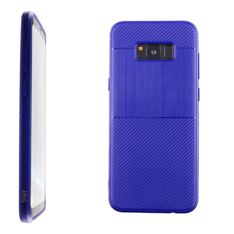 IDOL 1991 ΘΗΚΗ SAMSUNG S8 PLUS G955 6.2" CARBON TPU BLUE