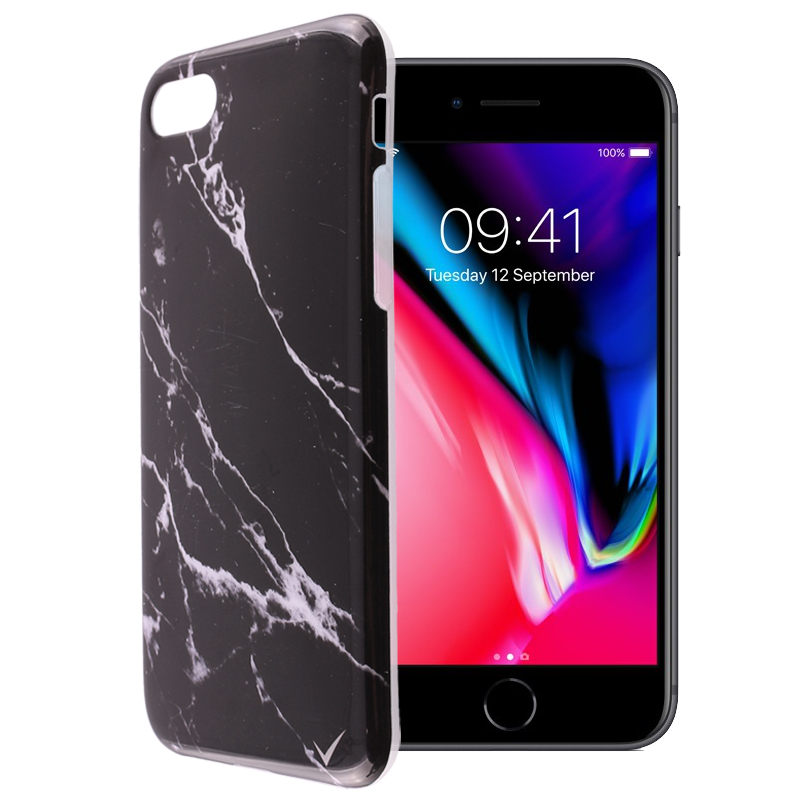 VOLTE-TEL ΘΗΚΗ IPHONE SE 2022/IPHONE SE 2020/IPHONE 8/7 4.7" MARBLE TPU BLACK 08