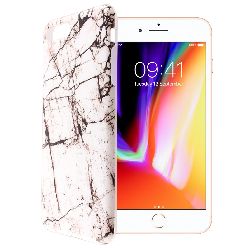 VOLTE-TEL ΘΗΚΗ IPHONE 8 PLUS/7 PLUS 5.5" MARBLE TPU WHITE 03