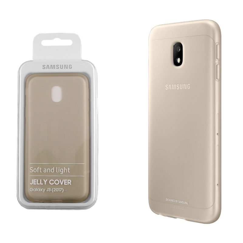 ΘΗΚΗ SAMSUNG J3 2017 J330 JELLY COVER EF-AJ330TFEGWW GOLD PACKING OR