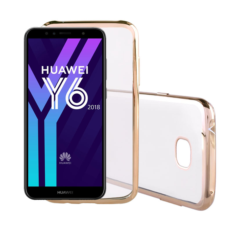 VOLTE-TEL ΘΗΚΗ HUAWEI Y6 2018/Y6 PRIME 2018/HONOR 7A 5.7" FACEPLATE ELECTROPLATING GOLD