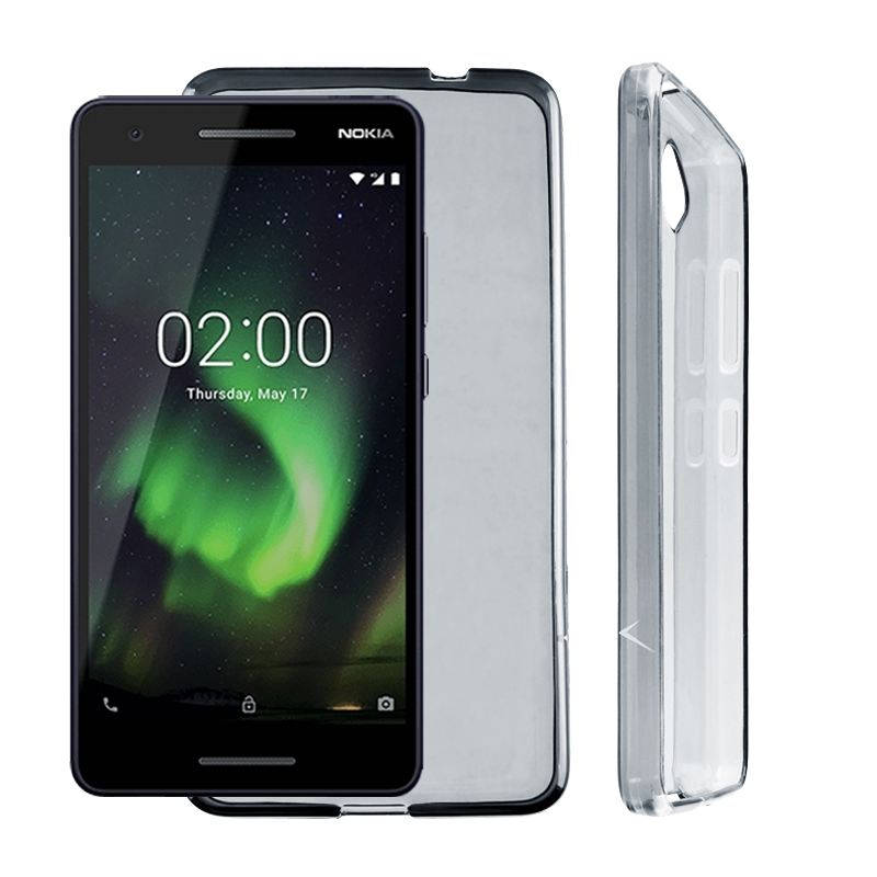 VOLTE-TEL ΘΗΚΗ NOKIA 2.1 5.5" SLIMCOLOR TPU ΔΙΑΦΑΝΗ ΓΚΡΙ