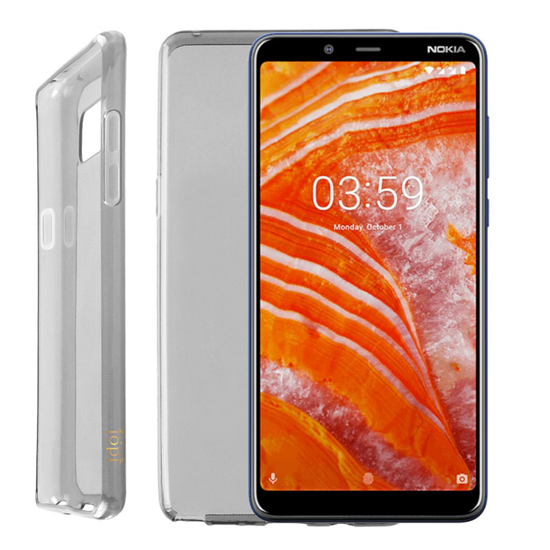 IDOL 1991 ΘΗΚΗ NOKIA 3.1 PLUS 6.0" AIR SLIM TPU ΔΙΑΦΑΝΗ ΓΚΡΙ