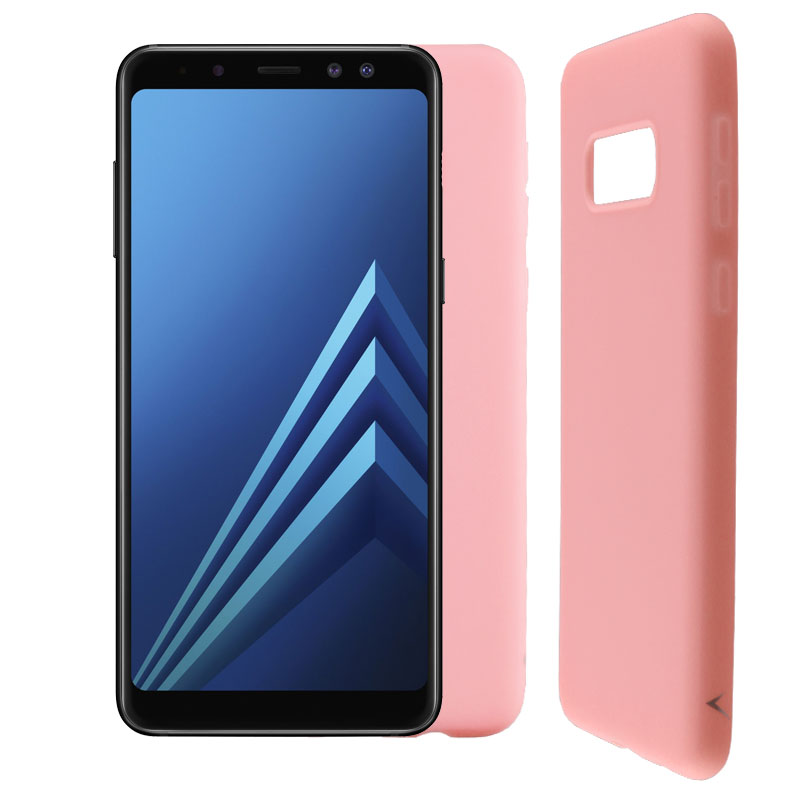 VOLTE-TEL ΘΗΚΗ SAMSUNG A8 2018 A530 5.6" SILICON TPU PINK