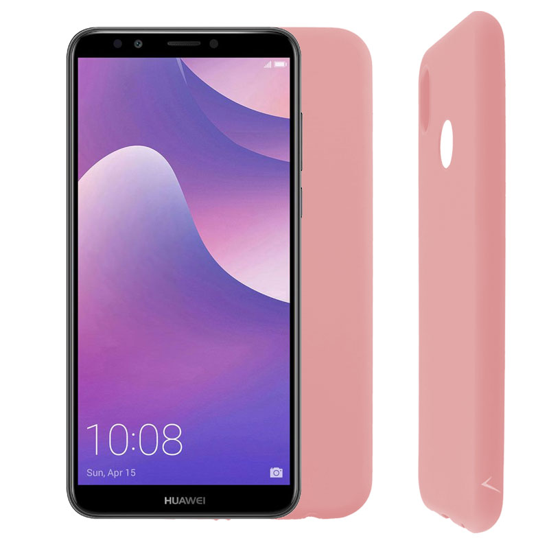 VOLTE-TEL ΘΗΚΗ HUAWEI Y7 2018/Y7 PRIME 2018/HONOR 7C 5.99" SILICON TPU PINK