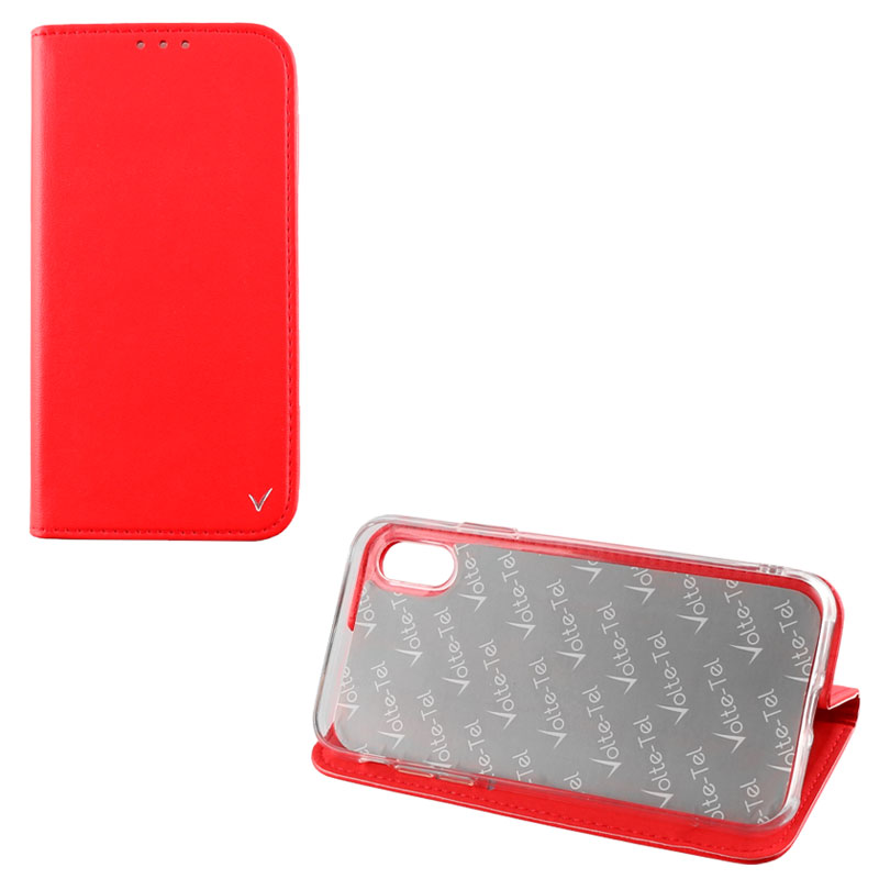 VOLTE-TEL ΘΗΚΗ HUAWEI Y6 PRO 2019/Y6 2019 6.09" POCKET MAGNET BOOK STAND RED