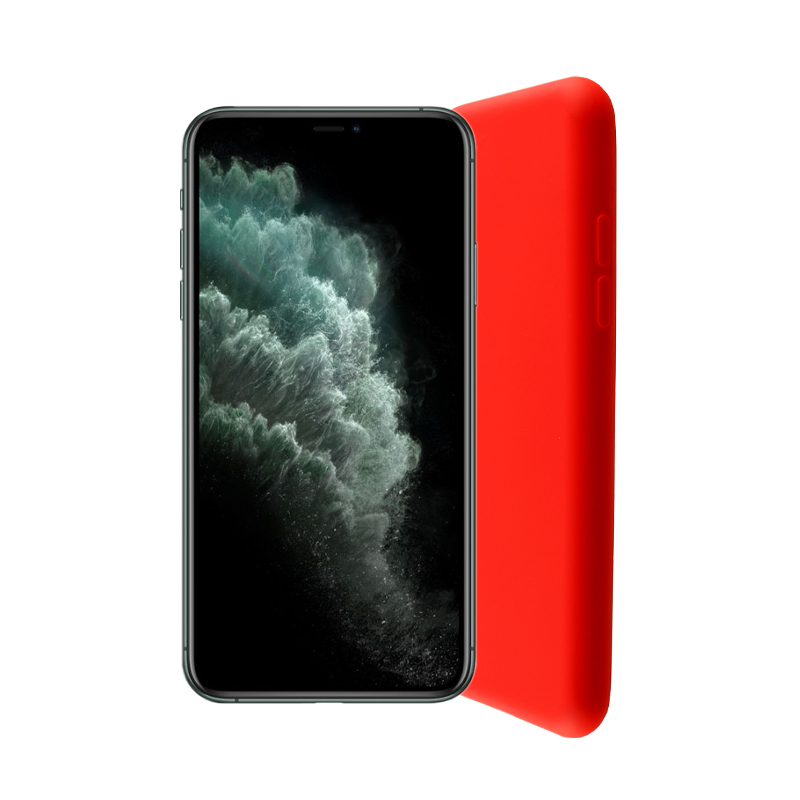 LIME ΘΗΚΗ IPHONE 11 PRO MAX 6.5" VELVET TPU 4 SIDE RED