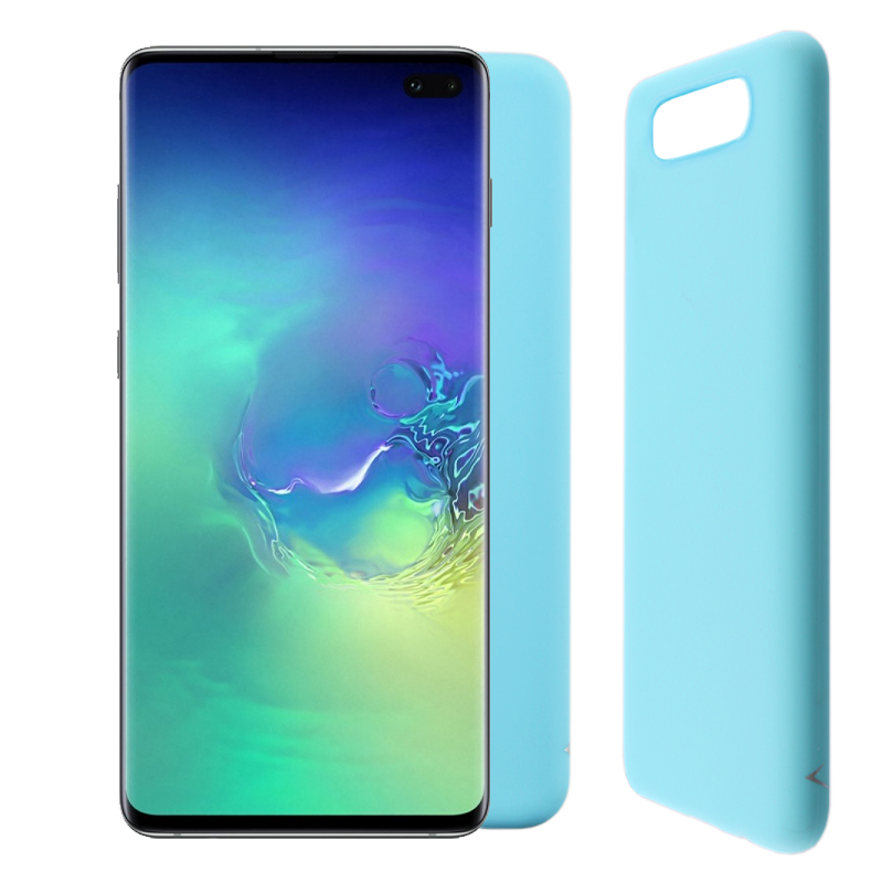 VOLTE-TEL ΘΗΚΗ SAMSUNG S10 PLUS G975 6.4" SILICON TPU LIGHT BLUE