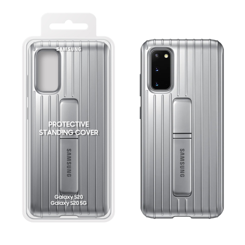 ΘΗΚΗ SAMSUNG S20 G980 PROTECTIVE STANDING COVER EF-RG980CSEGEU SILVER PACKING OR