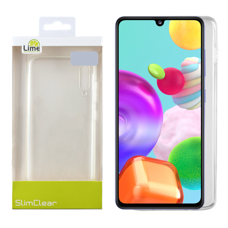 LIME ΘΗΚΗ SAMSUNG A41 A415 6.1" SLIMCLEAR TPU CAMERA GUARD ΔΙΑΦΑΝΗ