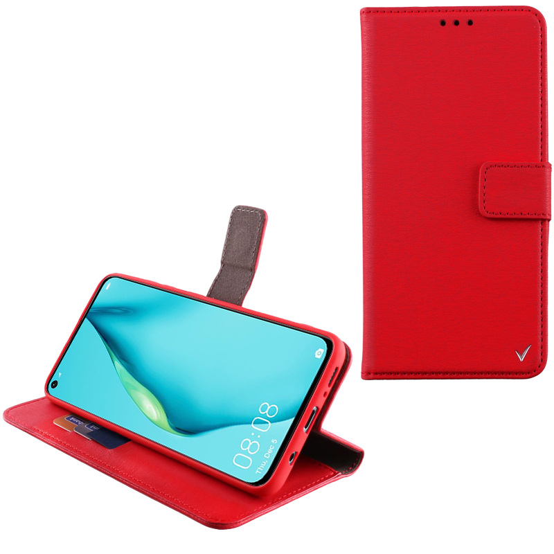 VOLTE-TEL ΘΗΚΗ HUAWEI P40 LITE 6.4" ALLURE MAGNET BOOK STAND CLIP RED