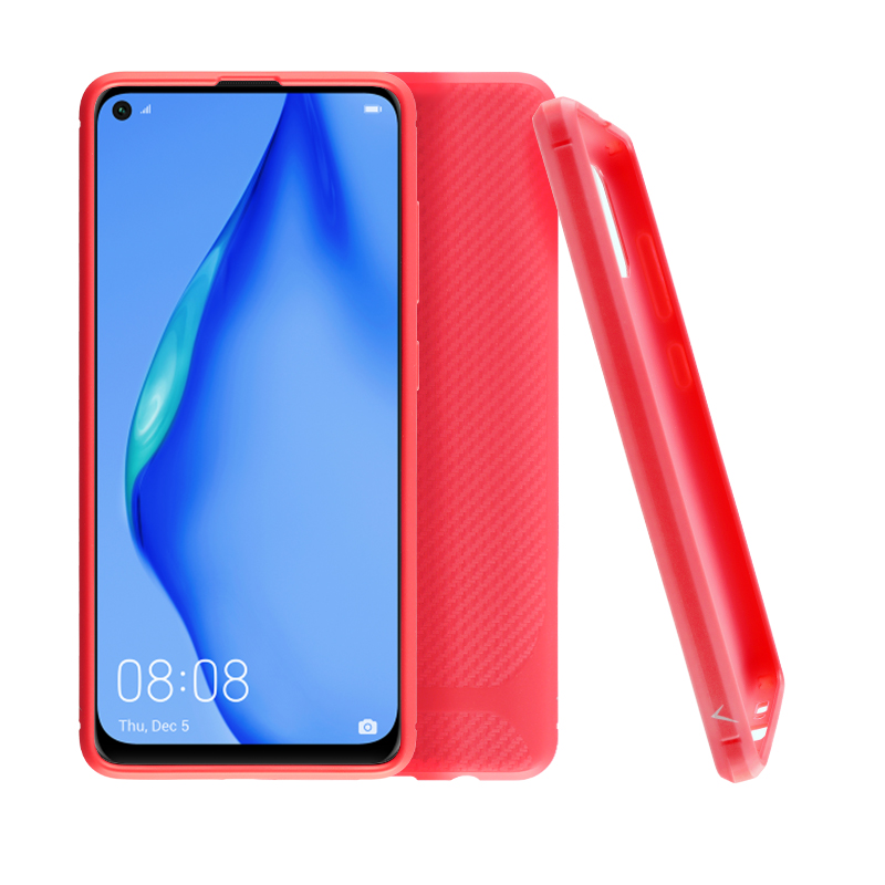 VOLTE-TEL ΘΗΚΗ HUAWEI P40 LITE 6.4" CARBON RUGGED CAMERA PROTECTIVE RED