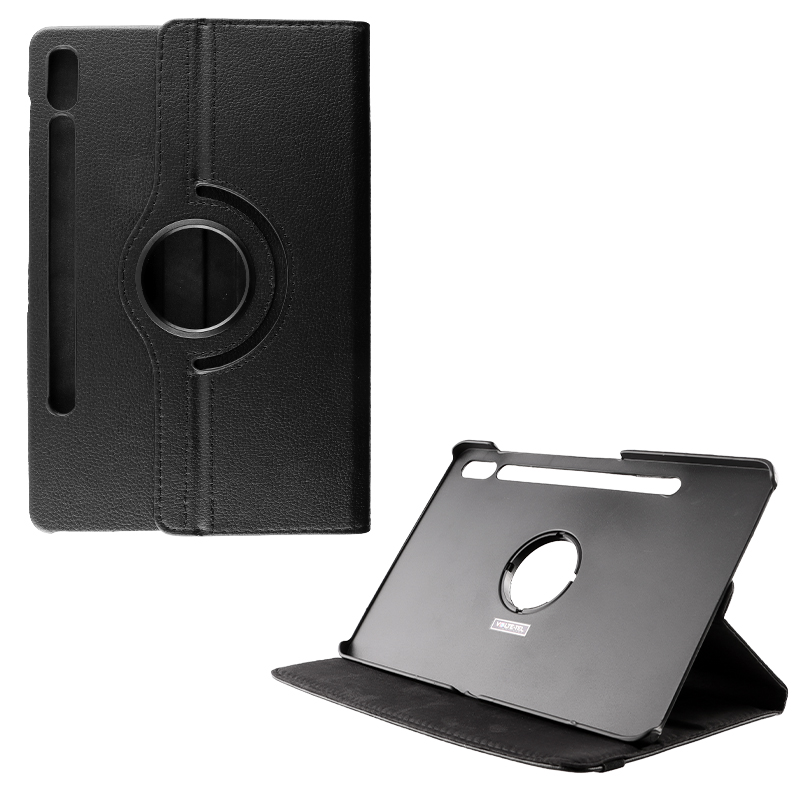 VOLTE-TEL ΘΗΚΗ SAMSUNG T870/T875 TAB S7/X700/X706 TAB S8 11.0" LEATHER BOOK ROTATING STAND BLACK