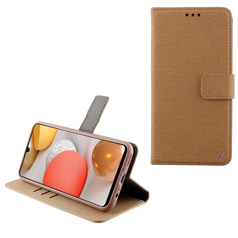 VOLTE-TEL ΘΗΚΗ SAMSUNG A42 5G A426 6.6" ALLURE MAGNET BOOK STAND CLIP GOLD